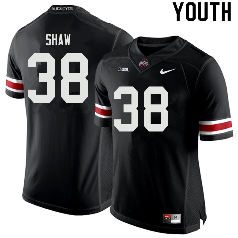 Youth #38 Bryson Shaw Ohio State Buckeyes College Football Jerseys Sale-Black